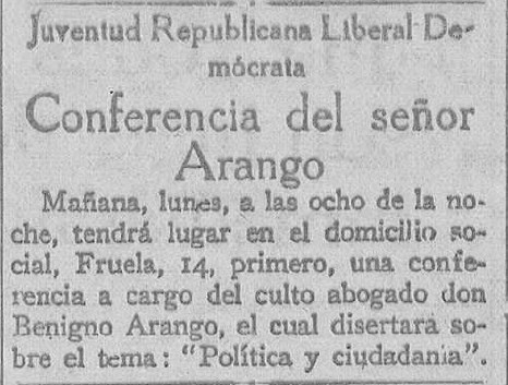 "La Voz de Asturias", 10 de enero de 1932.